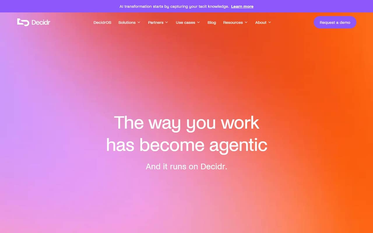 Decidr website