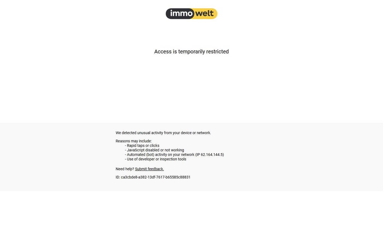 Immowelt website