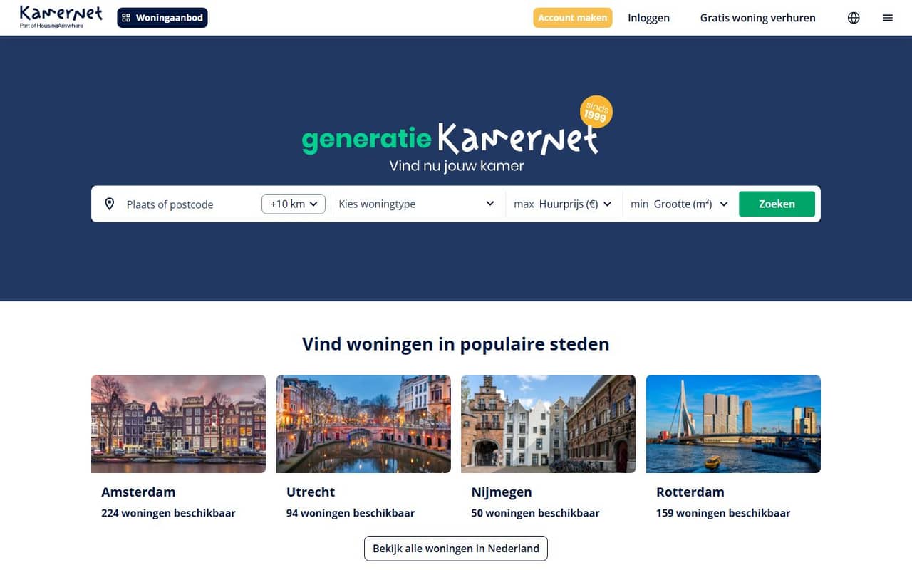 Kamernet website