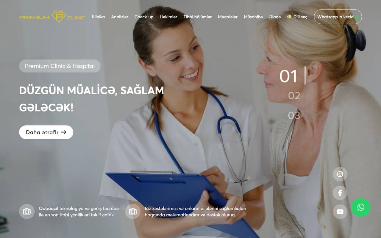 Premium Clinic website