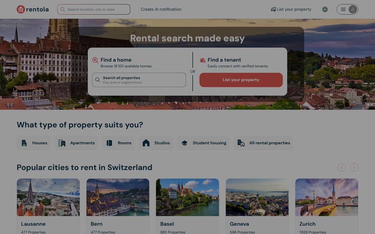 Rentola website