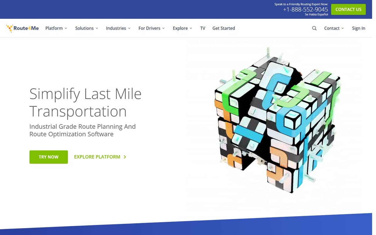 Route4Me website