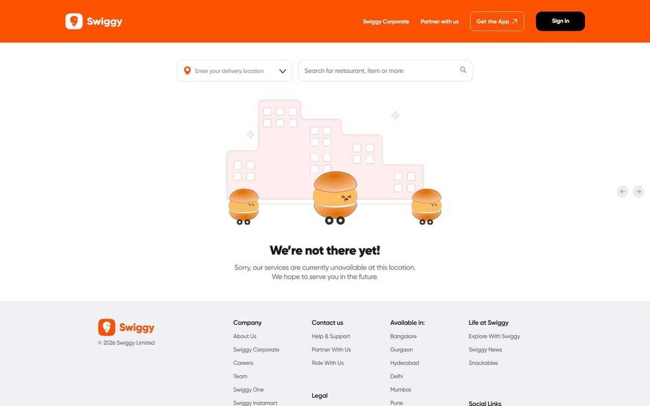 Swiggy website